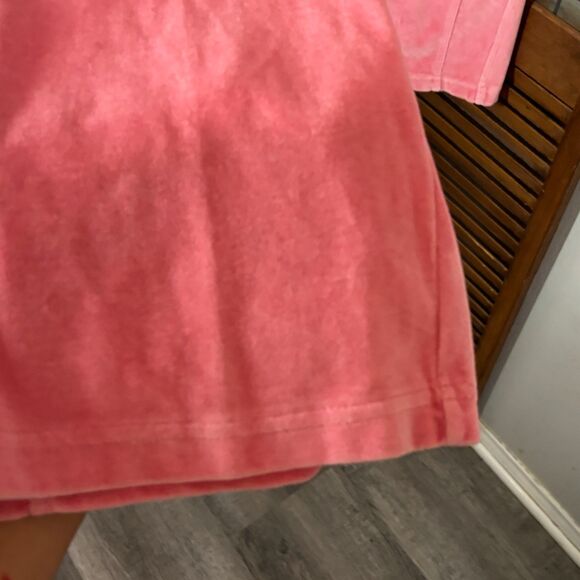 Talbots Petite Vintage Pink Velvet Drawstring Straight Leg Plants Size L - Picture 4 of 10